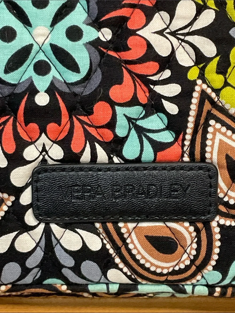 Vera Bradley Floral Medallion Laptop Sleeve in Black, Turquoise, Coral, Lime
